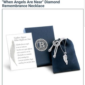When Angels Are Near Remembrance necklace